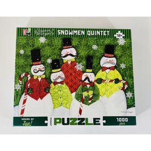 Snowman Quintet Jigsaw Puzzle Susan Wignet 1000 Pcs Complete Winter Singers